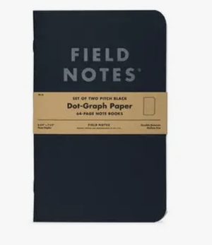 Pitch Black Notebook- Set of 2