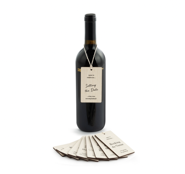 Wedding Bottle Tags, Set of 10