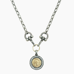 Satin Silver Layla Horsebit Necklace