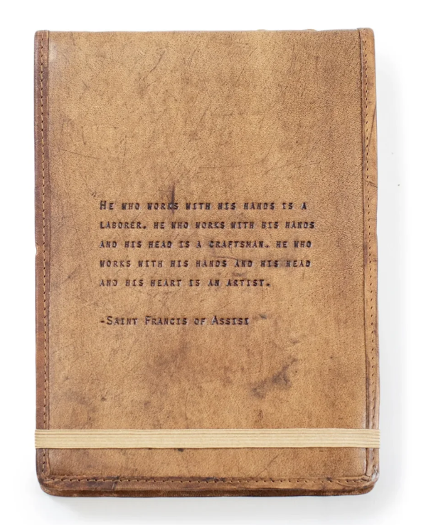 Saint Francis of Assisi Leather Journal