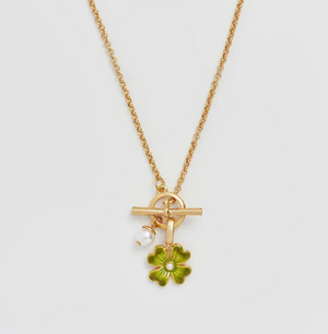 Lucky Clover Toggle Necklace