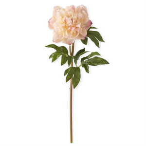 21.5" Coral Real Touch Peony Stem
