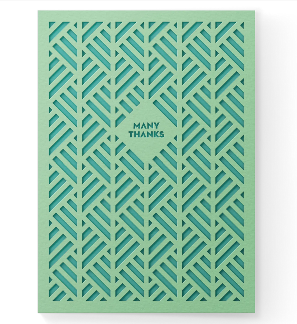 Many Thanks Pocket Greeting Card