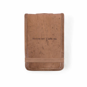 Mini Leather Journal - Reasons I Love You