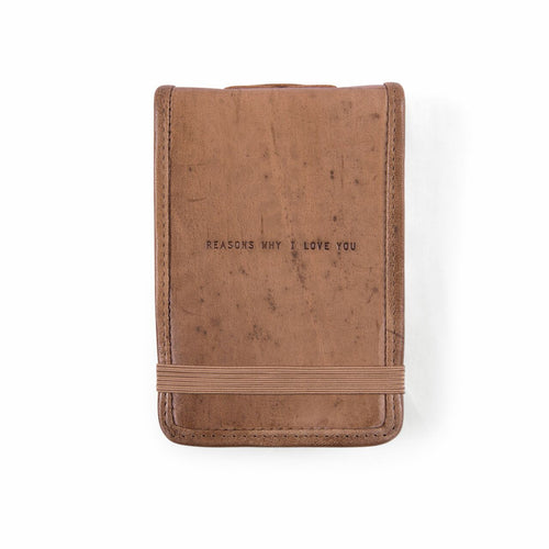 Mini Leather Journal - Reasons I Love You