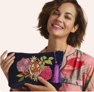 Velvet Zip Pouch