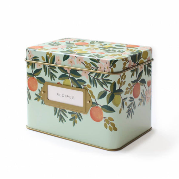 Citrus Floral Recipe Box