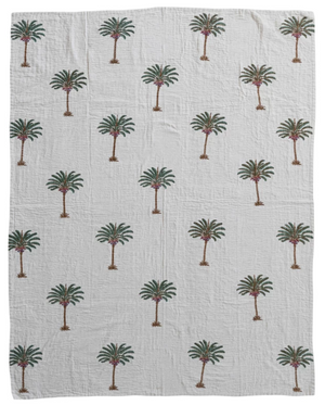 Palm Tree Throw Blanket