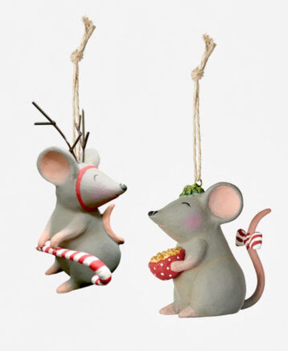 Mouse Ornament Set