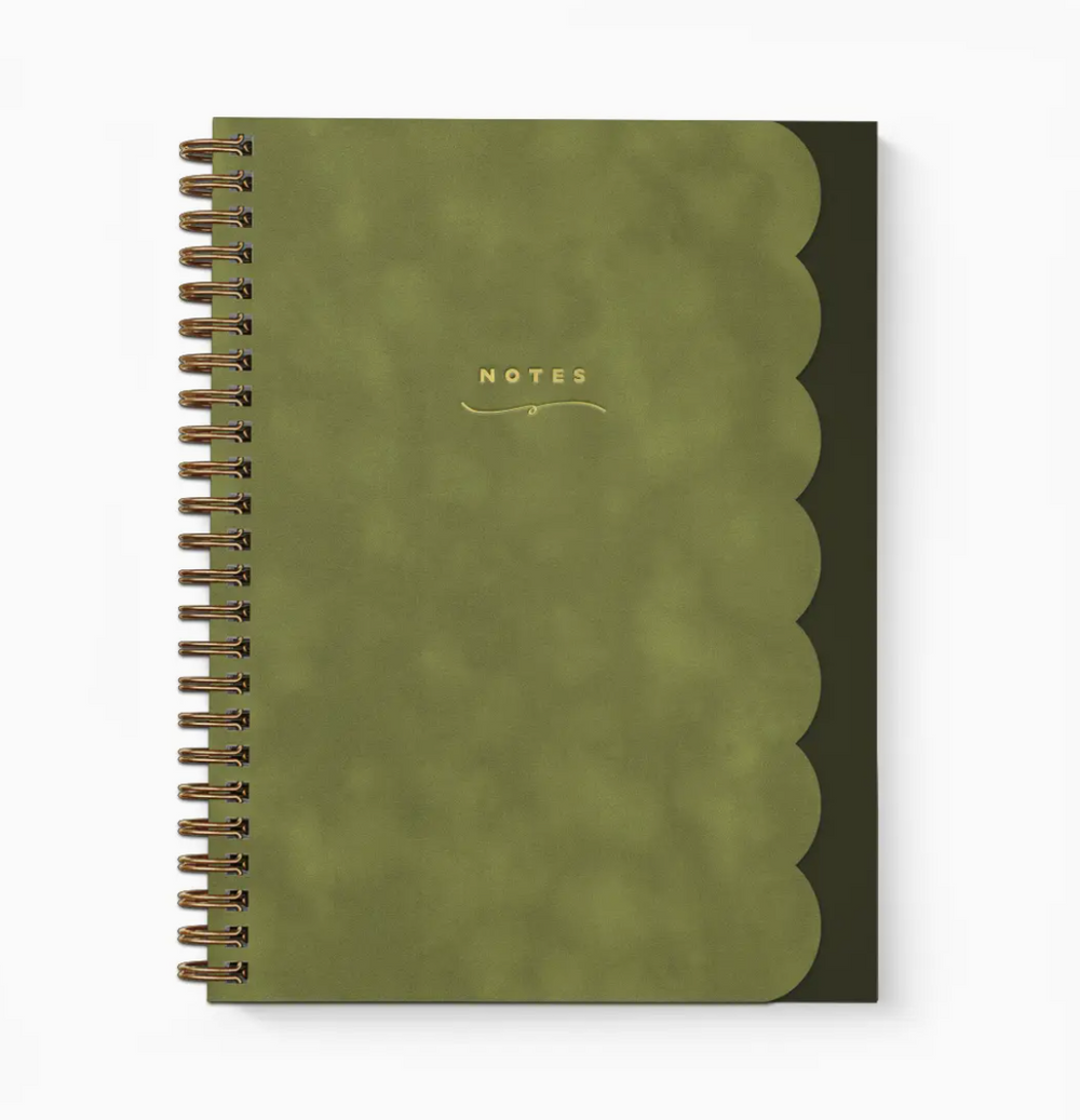 Scallop Notebook - Moss