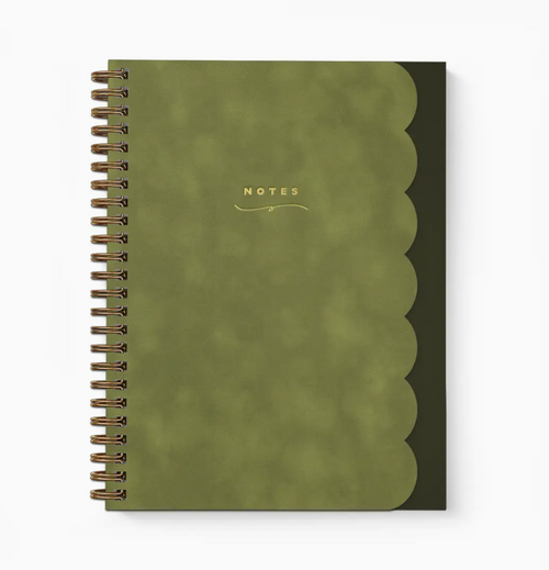Scallop Notebook - Moss
