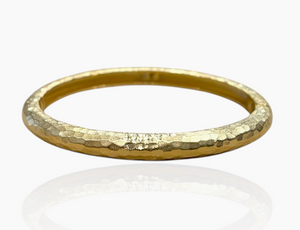 Gold Riva Hammered Bangle