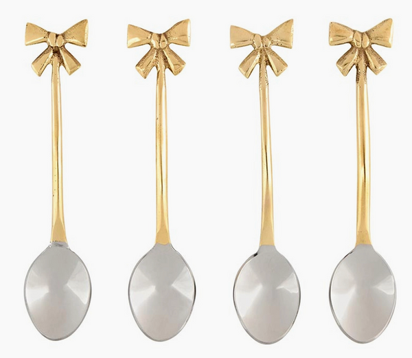 Gold Bow Spoons - Set of 4