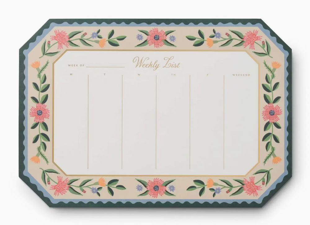 Aster Weekly Desk Pad