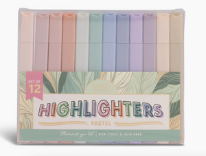 Pastel Highlighters - Pack of 12