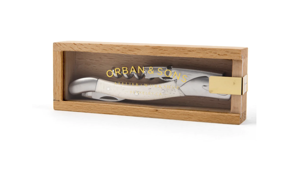 Bone Corkscrew in Beechwood Box
