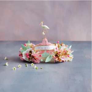 Papermache Stork Tiara