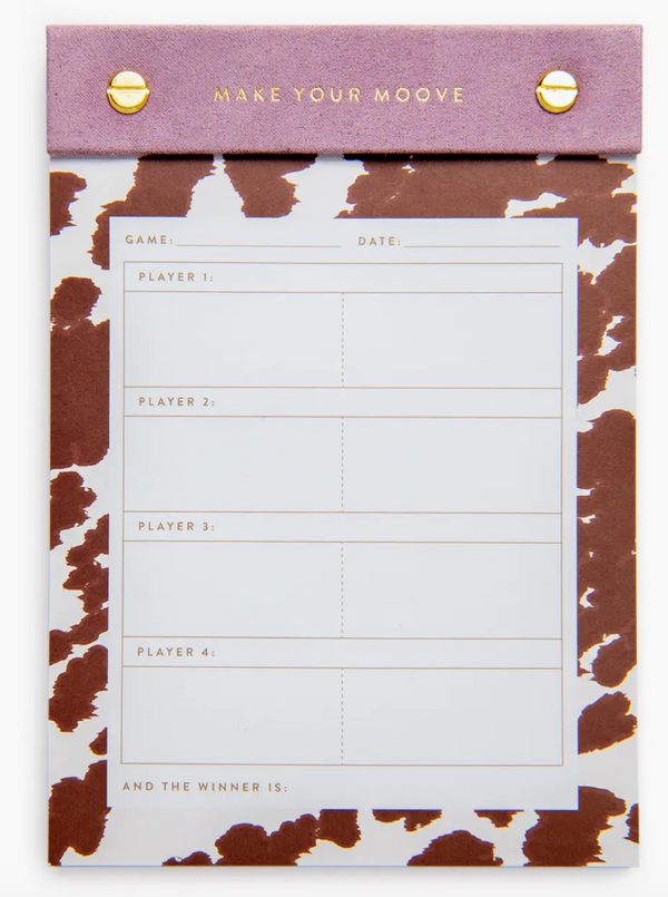 Game Score Pad - Make Your Moove