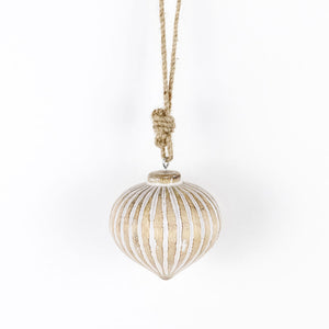 Mango Wood Onion Ornament