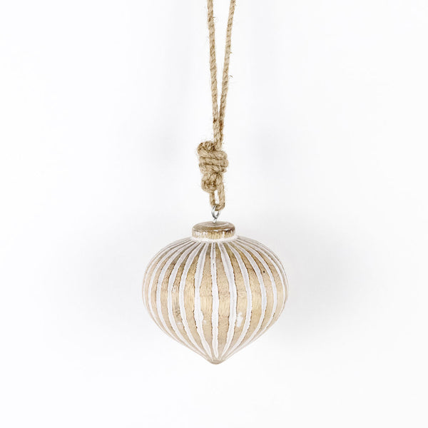 Mango Wood Onion Ornament