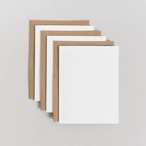 Lettering Color-In Greeting Card