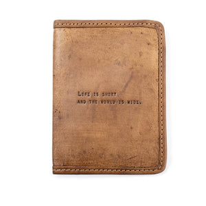 Passport Cover - Life is Short