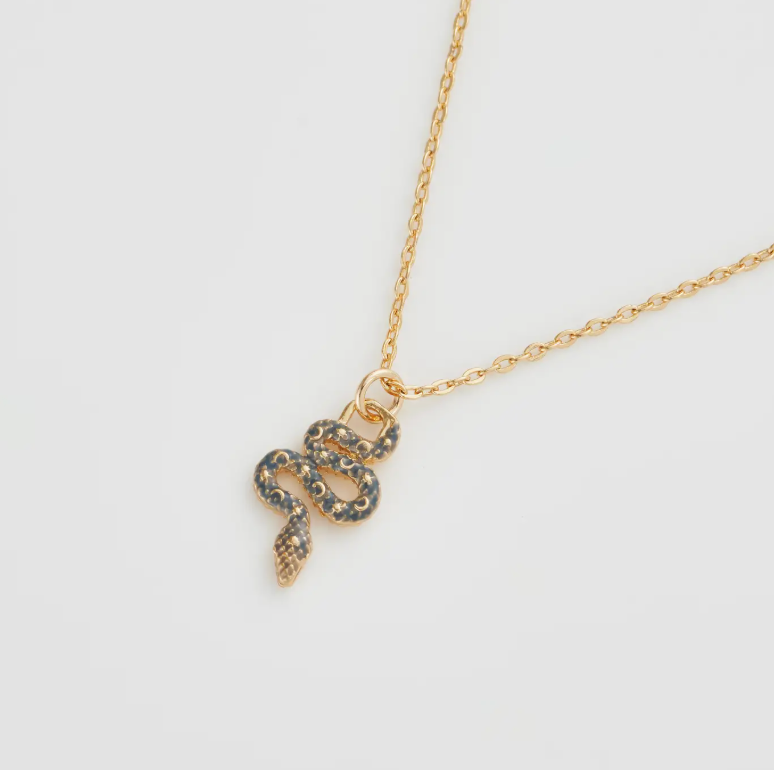 Celestial Snake Necklace - Gold