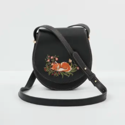 Sleepy Fox Saddle Purse