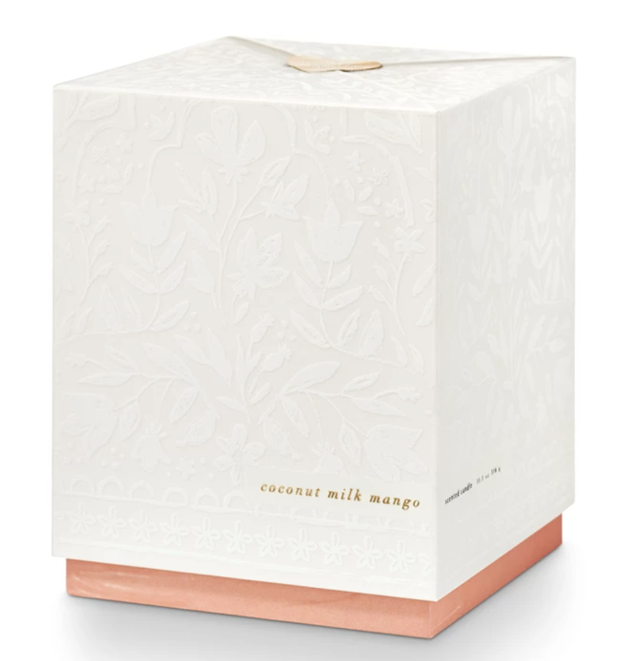 Coconut Milk Mango Bridal Aisle Glass Candle