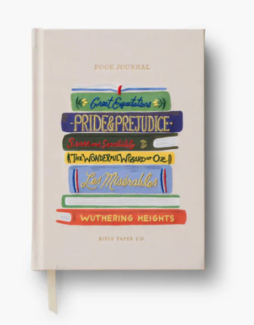 Book Club Embroidered Journal