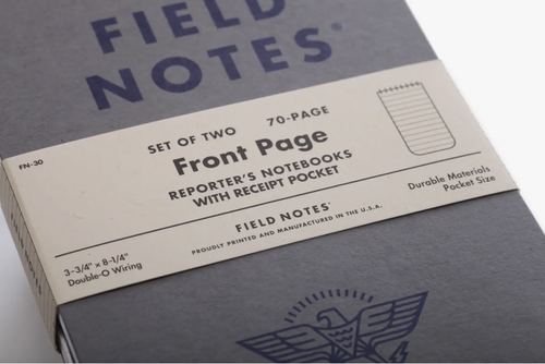 "Front Page" Reporter's Notebook-Set of 2