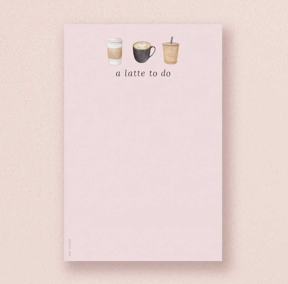 A Latte To Do Notepad