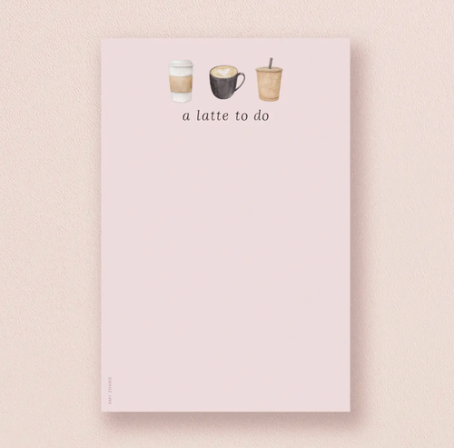 A Latte To Do Notepad