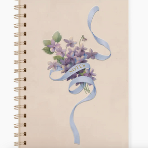 Violet Ribbon Spiral Journal