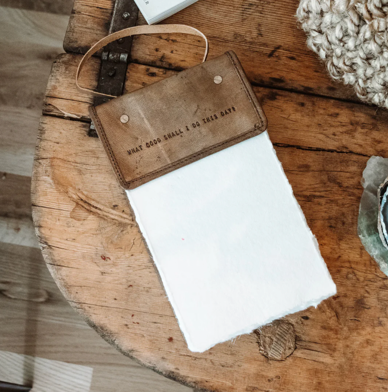 Hanging Leather Journal