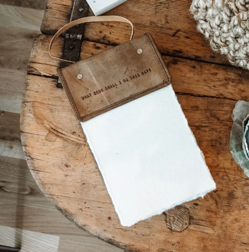 Hanging Leather Journal