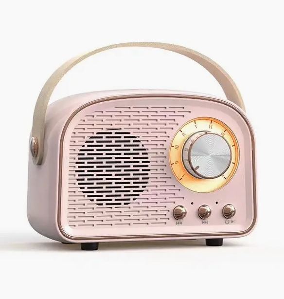 Retro Bluetooth Speaker - Pink