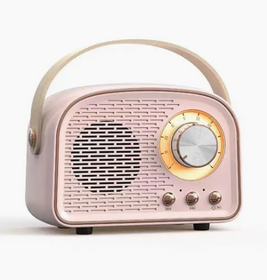 Retro Bluetooth Speaker - Pink
