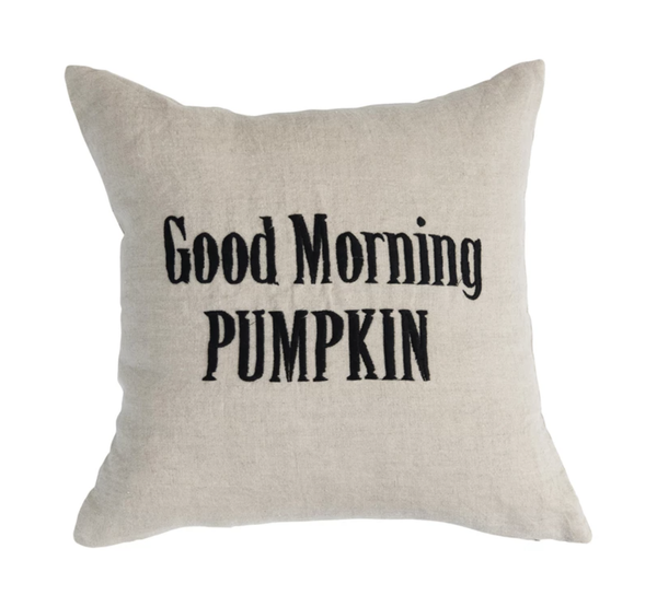 Good Morning Pumpkin Pillow