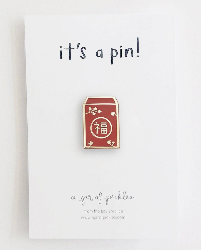 Lunar New Year Lucky Red Envelope Pin