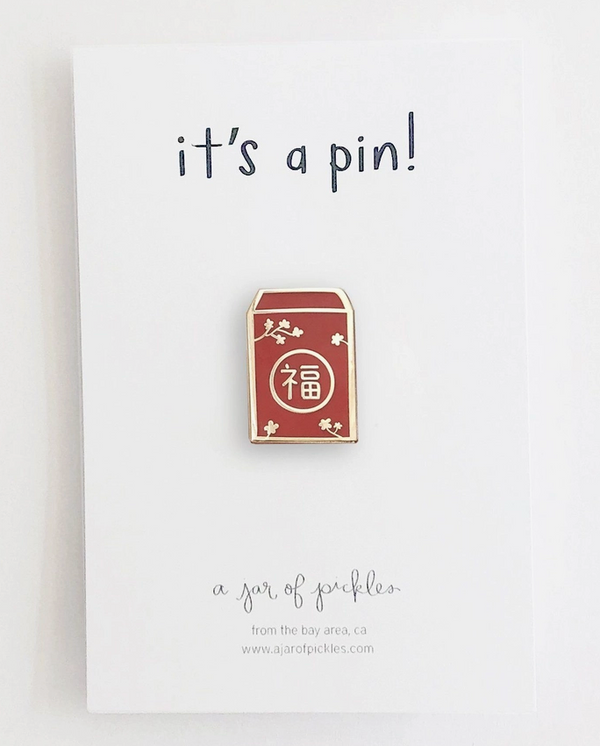 Lunar New Year Lucky Red Envelope Pin