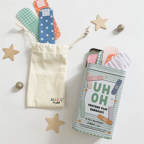 Pretend Play Bandages & Bandaid Tin