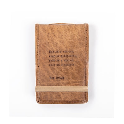 Mini Leather Journal - Bob Dylan
