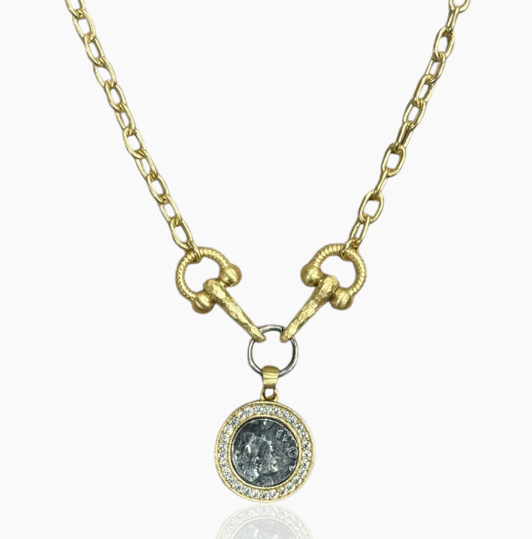 Gold Layla Horsebit Necklace