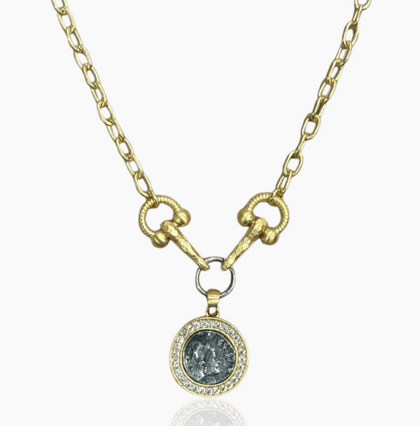 Gold Layla Horsebit Necklace