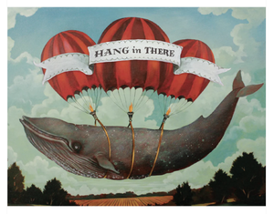 Hang In There Whale Card
