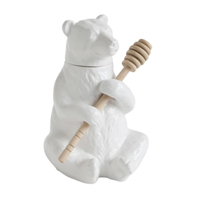 Bear Honey Pot with Honey Dipper