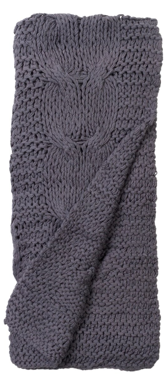 Micah Cable Knit Throw