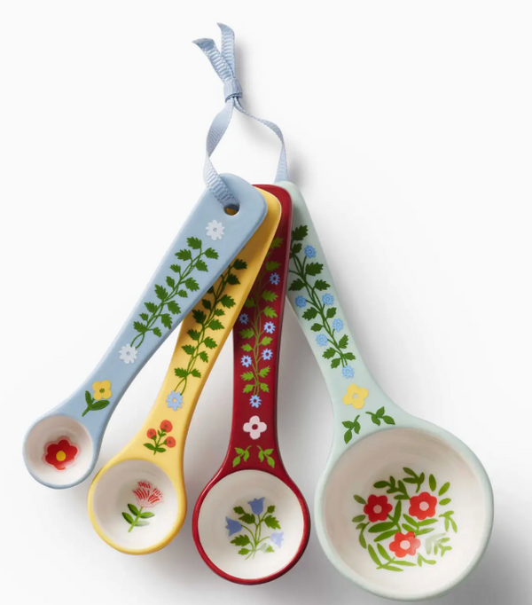 Floral Porcelain Measuring Spoons