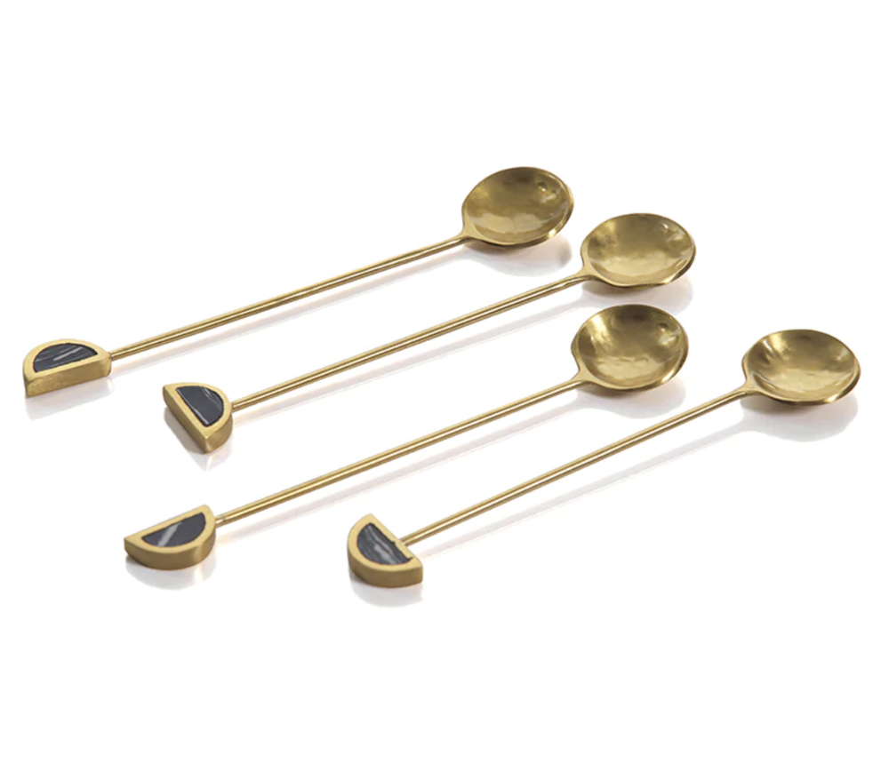 Gold + Black Teaspoons